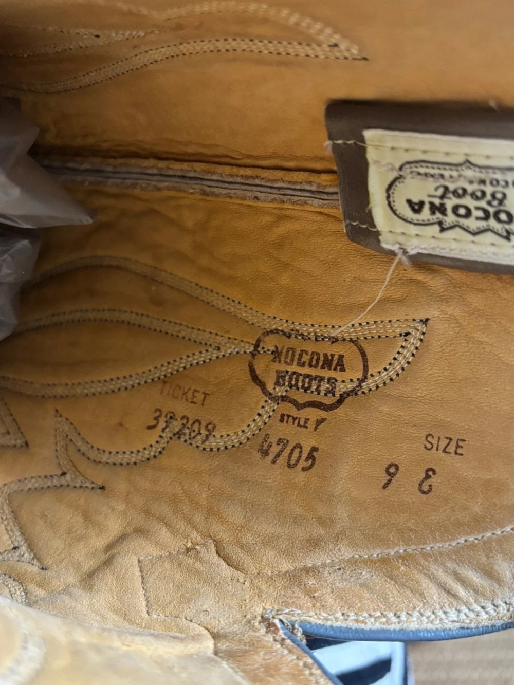 Nocona Boots Two-Tone Gray Leather Western Boots #1924 Size 13